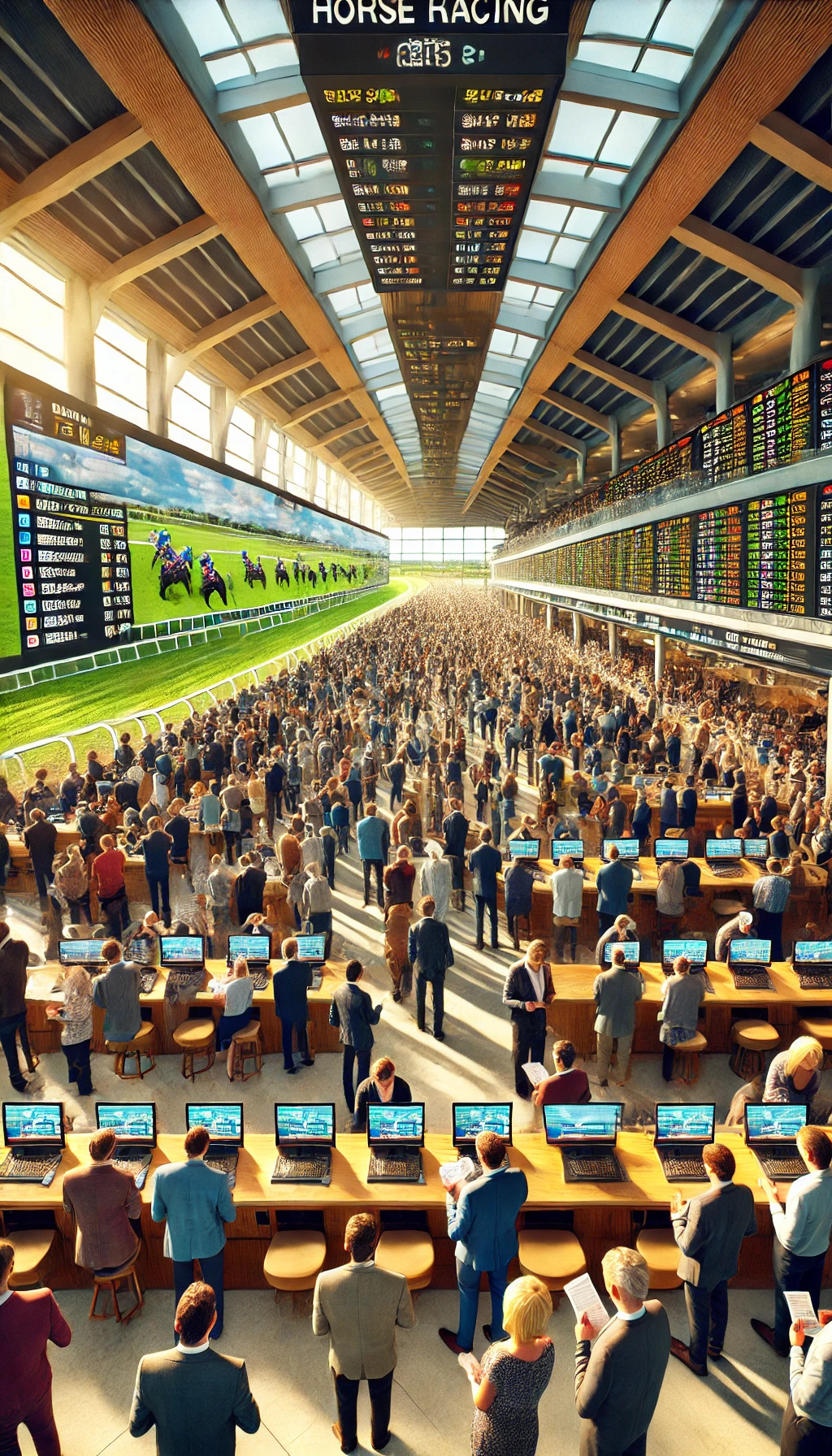horse racing betting scene